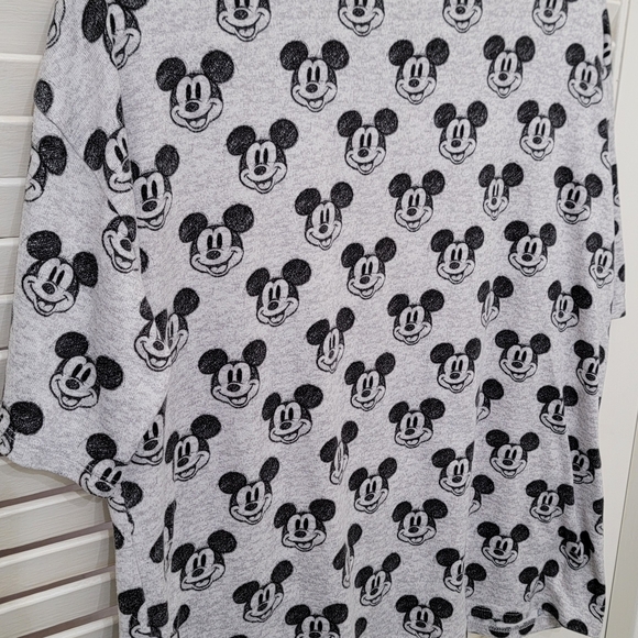 Disney 100 Size M(8-10) Mickey Mouse All Over Print Soft Pajama Top - Picture 8 of 9